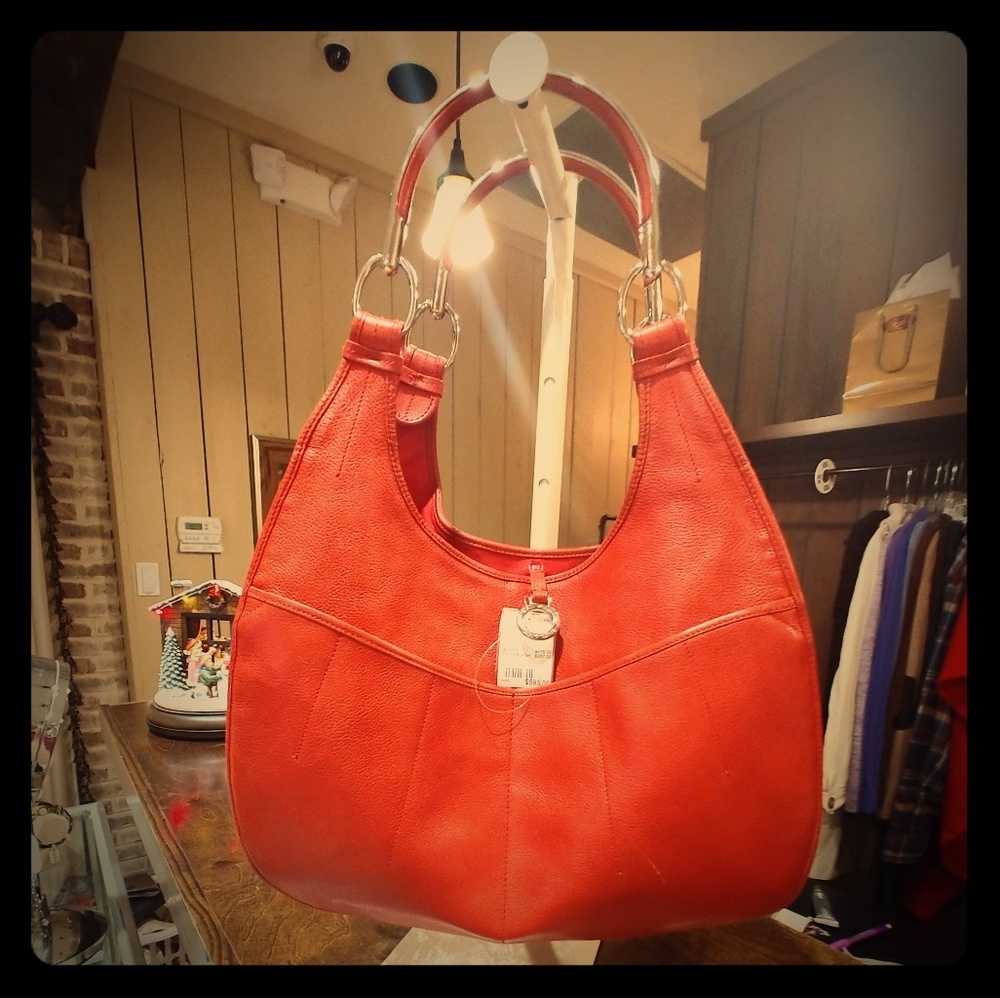 71' Dior Red HOBO Shoulder Bag XL